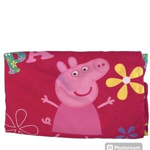 PEPPA PIG Floral Twin  Flat/Top Bed Sheet